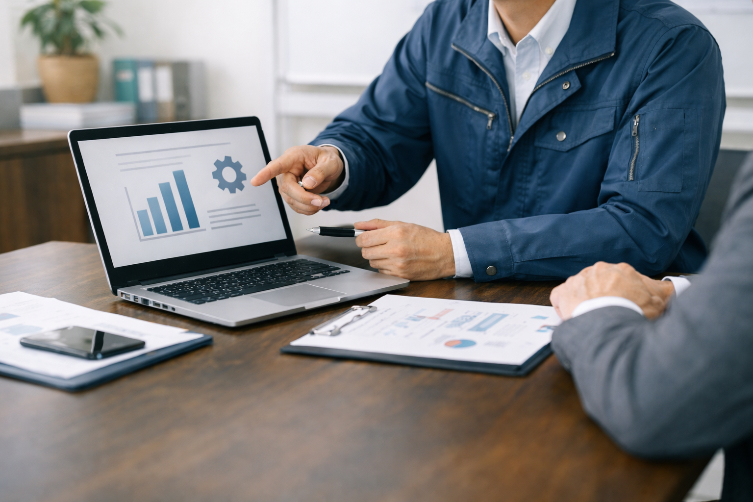 IT相談の様子（顔が映らない）